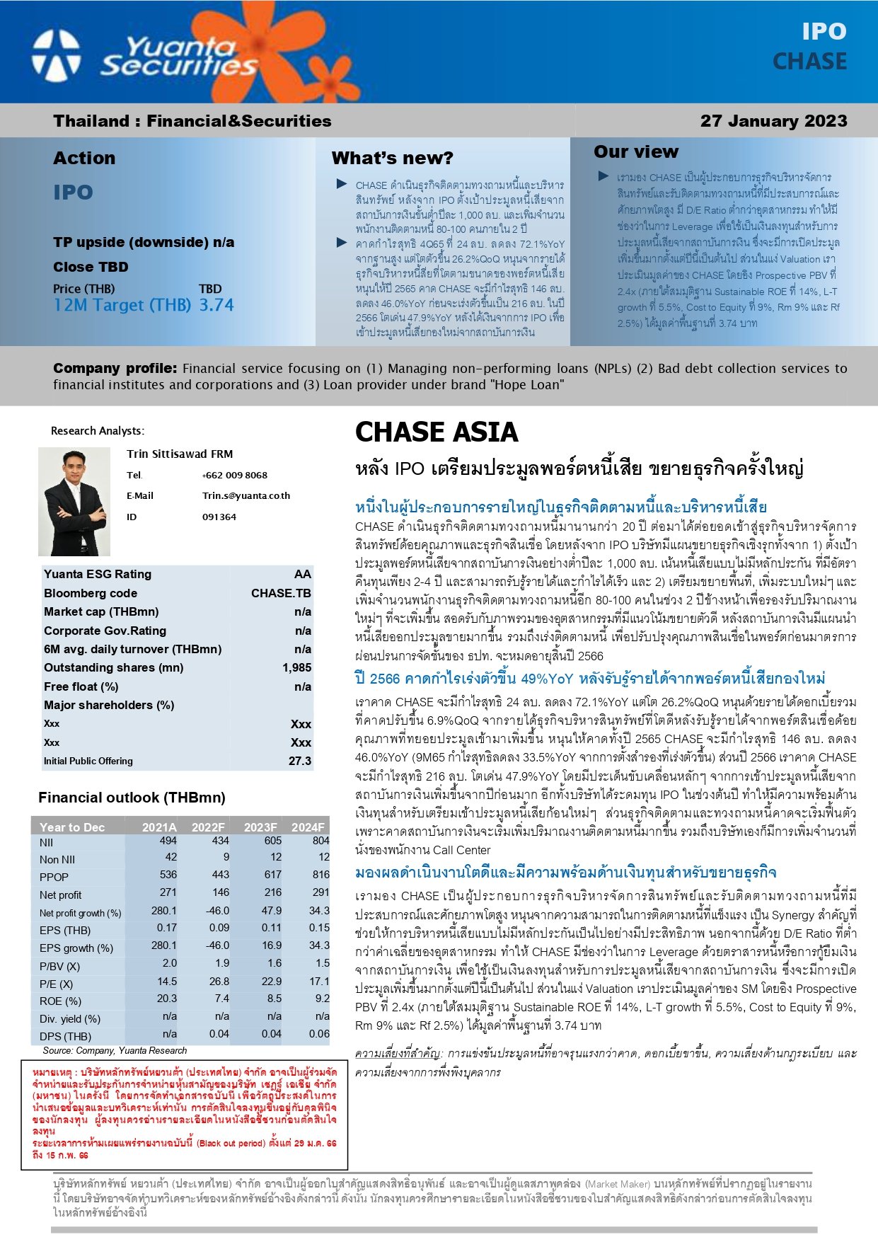 CHASE - หลัง IPO เตรียมประมูลพอร์ตหนี้เสีย ขยายธุรกิจครั้งใหญ่ - IPO ราคาเหมาะสม 3.74 บาท_230127084730_yUUHf_page-0001.jpg