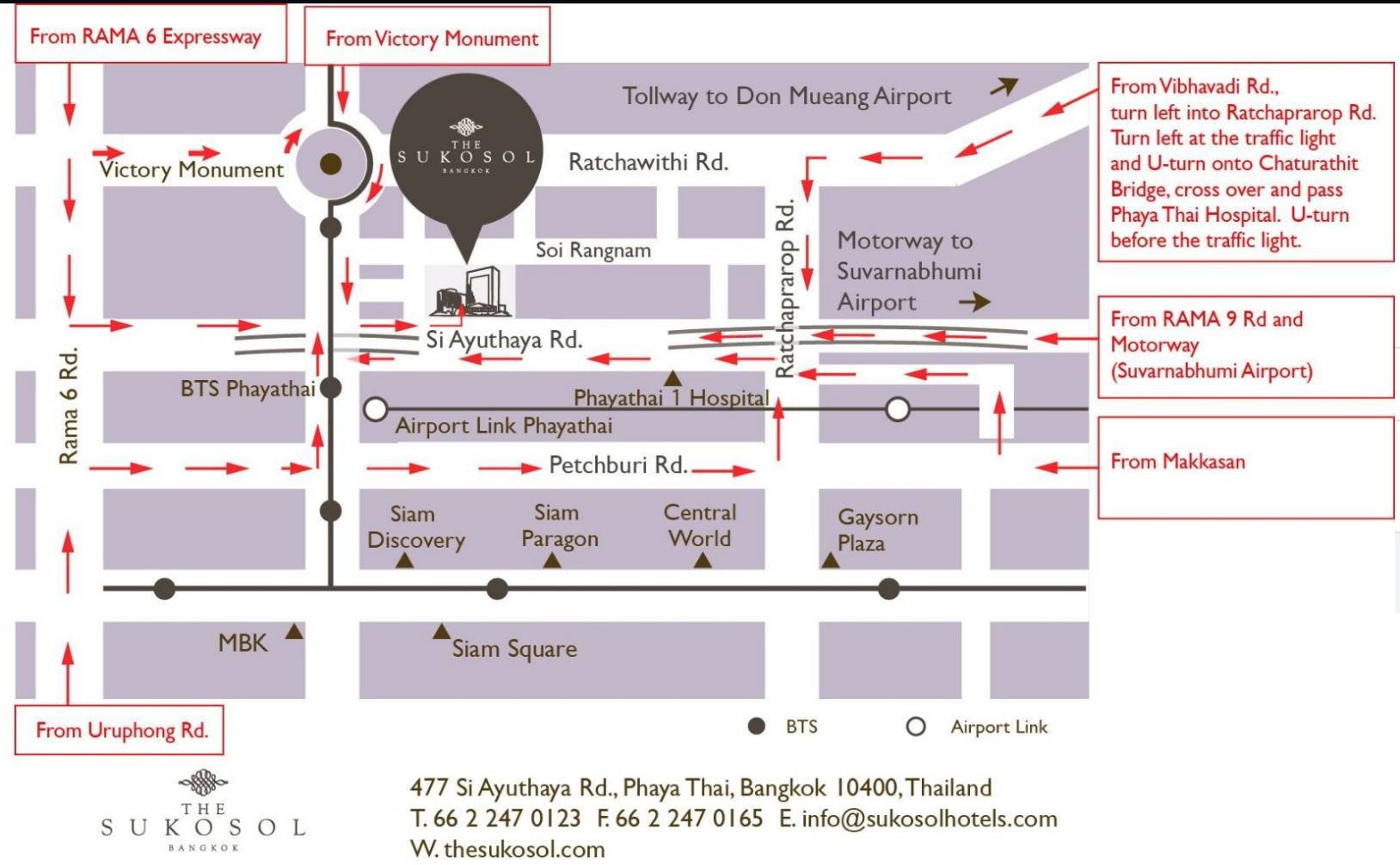 แผนที่การเดินทางไป The Sukosol Bangkok.jpg